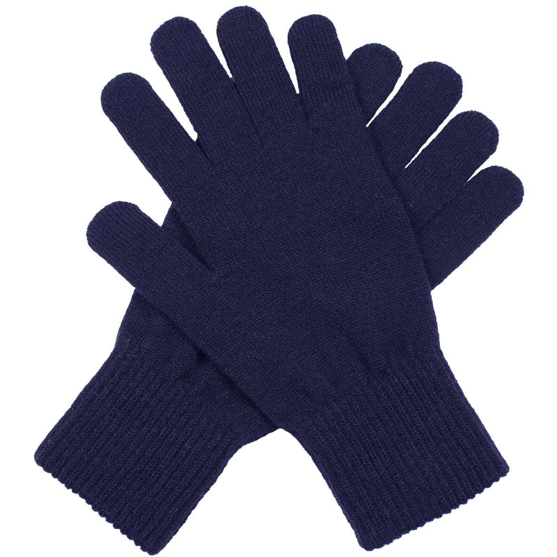 Load image into Gallery viewer, Dents Mens Full Finger Stretch Knit Gloves Warm Winter - Navy
