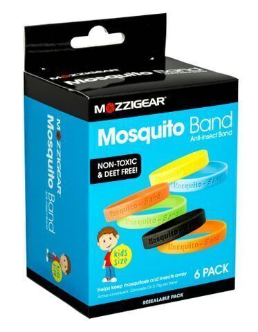 Load image into Gallery viewer, 6x Mozzigear Anti Insect Mosquito Kids Wrist Band Repellent Repellant BULK
