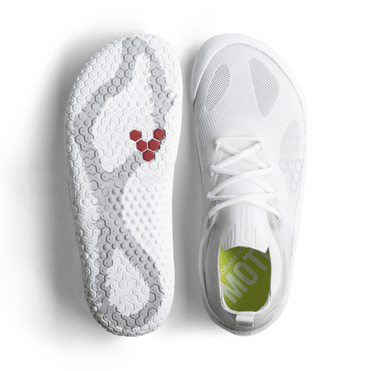 Shop Eco-friendlly Vivobarefoot Motus Strength Womens Bright White/Grey