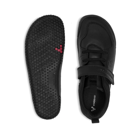 Vivobarefoot Primus Ludo School Juniors Obsidian