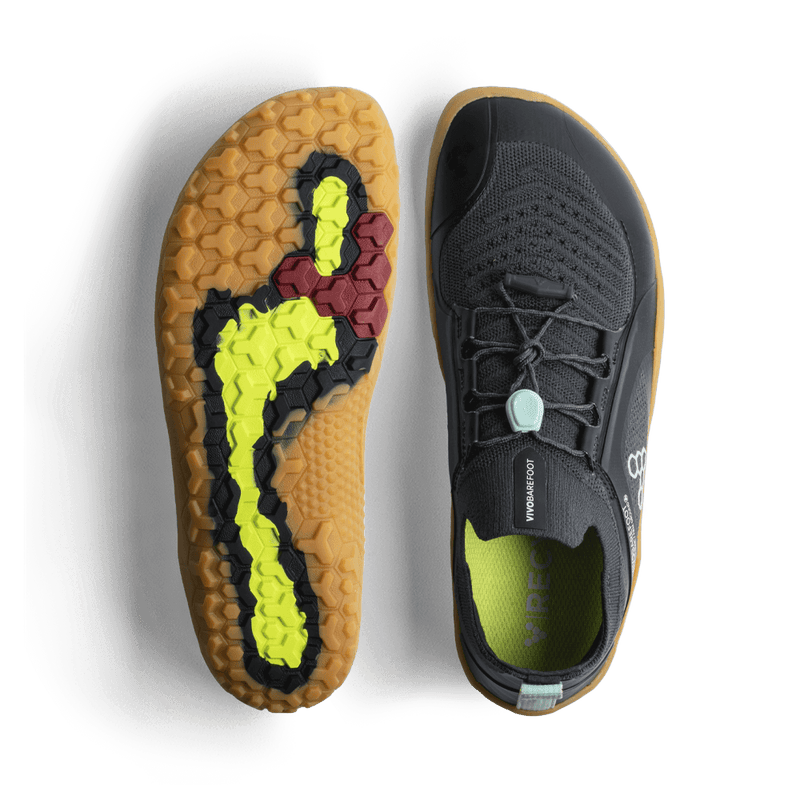 Load image into Gallery viewer, Vivobarefoot Primus Trail Knit FG Womens Graphite/Gum
