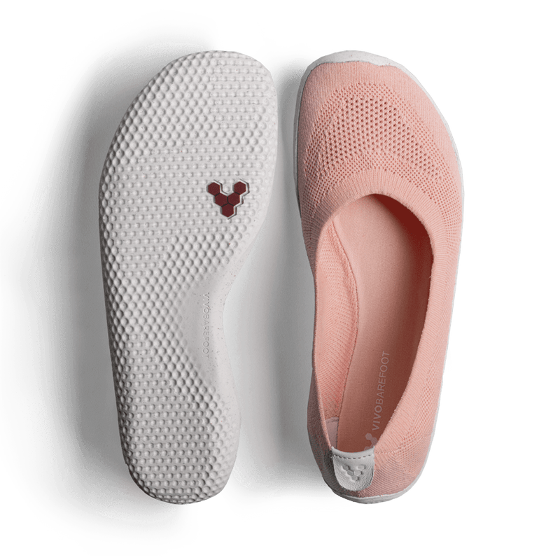 Load image into Gallery viewer, Vivobarefoot Primus Asana Yin Ballerina Knit Womens Peach Melba
