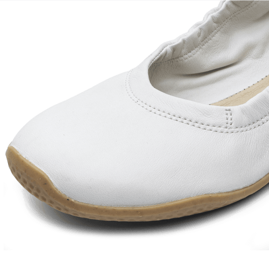 Vivobarefoot Primus Asana Yin Ballerina Leather Womens Limestone