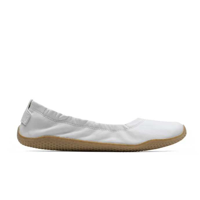 Vivobarefoot Primus Asana Yin Ballerina Leather Womens Limestone