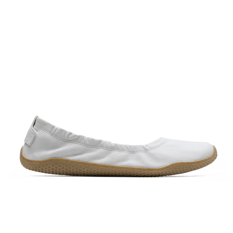 Load image into Gallery viewer, Vivobarefoot Primus Asana Yin Ballerina Leather Womens Limestone
