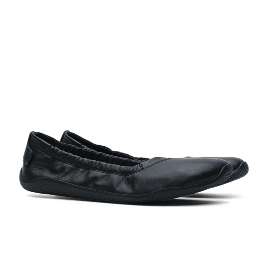 Vivobarefoot Primus Asana Yin Ballerina Leather Womens Obsidian