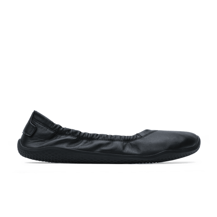 Vivobarefoot Primus Asana Yin Ballerina Leather Womens Obsidian