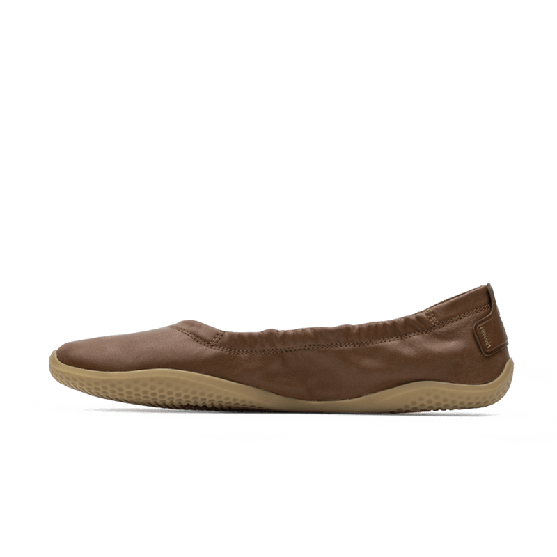 Load image into Gallery viewer, Vivobarefoot Primus Asana Yin Ballerina Leather Womens Tan
