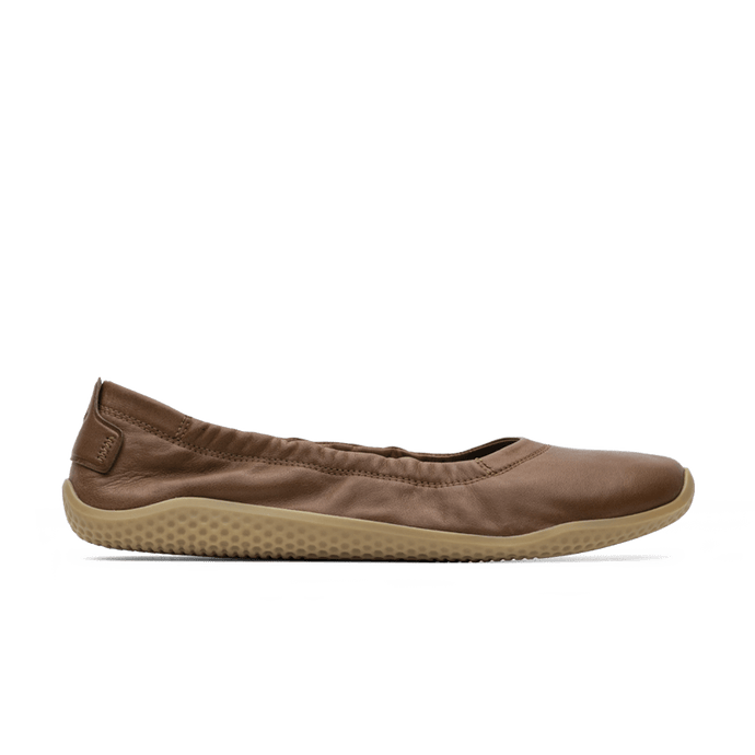 Vivobarefoot Primus Asana Yin Ballerina Leather Womens Tan