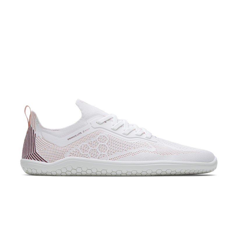 Load image into Gallery viewer, Vivobarefoot Primus Lite Knit Womens White/ Peach Melba
