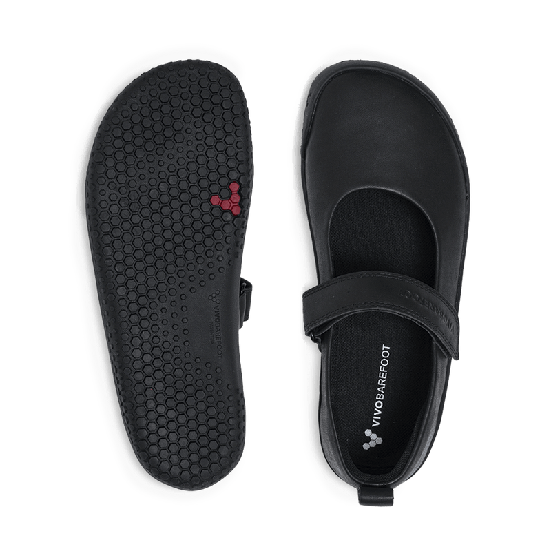 Load image into Gallery viewer, Vivobarefoot Wyn School Juniors Obsidian
