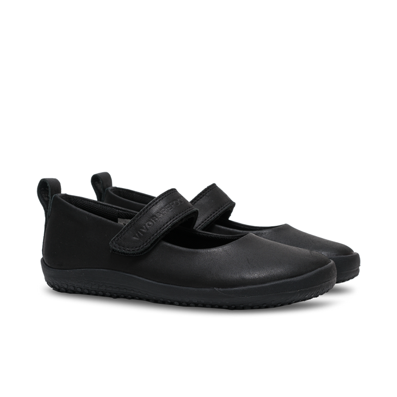 Load image into Gallery viewer, Vivobarefoot Wyn School Kids Obsidian
