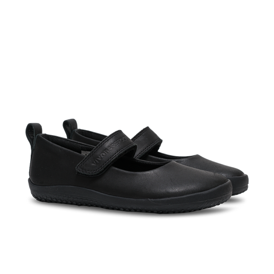 Vivobarefoot Wyn School Kids Obsidian