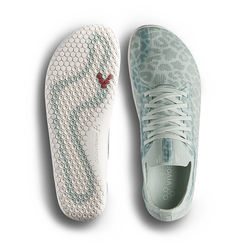 Load image into Gallery viewer, Vivobarefoot Primus Lite Knit Womens Frosted Mint Leopard
