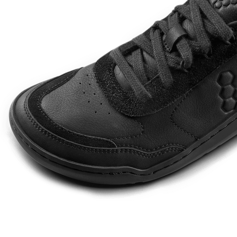 Load image into Gallery viewer, Vivobarefoot Gobi Sneaker Leather Womens Obsidian
