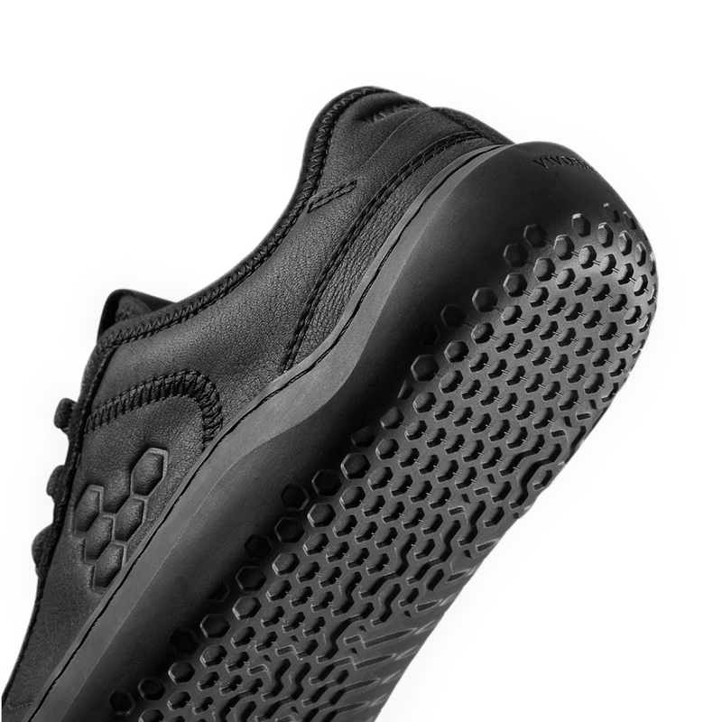 Load image into Gallery viewer, Vivobarefoot Gobi Sneaker Leather Womens Obsidian
