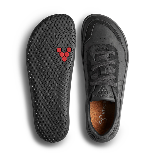 Vivobarefoot Gobi Sneaker Leather Mens Obsidian