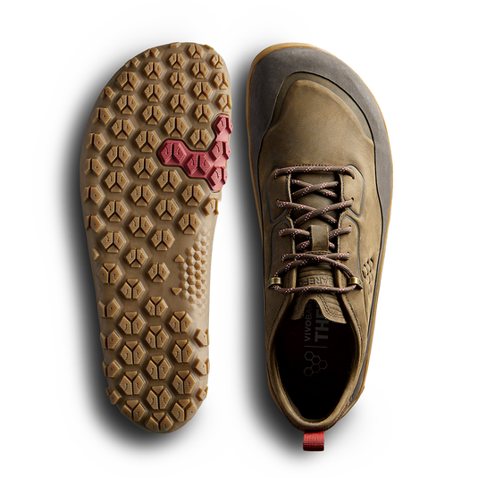 Vivobarefoot Tracker Leather Low Mens Bracken