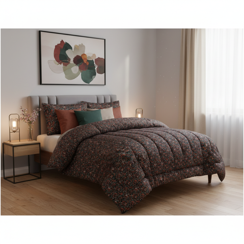 Load image into Gallery viewer, Queen Comforter Full Set w/ Fitted Sheet, 4 Pillow Covers &amp; Comforter - Matilda (6 Piece Set)-4
