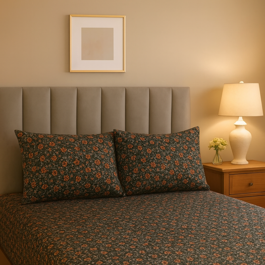 Queen Comforter Full Set w/ Fitted Sheet, 4 Pillow Covers & Comforter - Matilda (6 Piece Set)-3