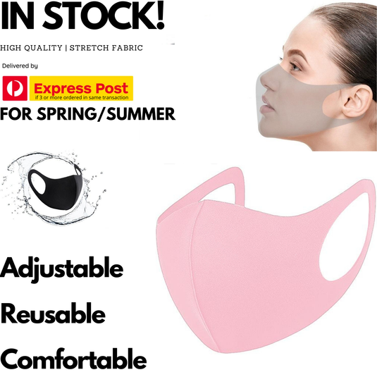 SUMMER Reusable Breathable Face Mask Mouth Mask Anti Dust Haze Protective in Pink-1