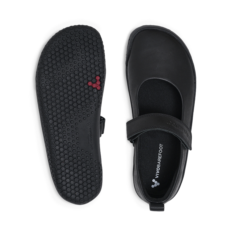 Load image into Gallery viewer, Vivobarefoot Wyn School Juniors Obsidian
