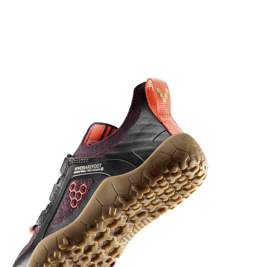 Vivobarefoot Primus Trail Knit FG Preschool Huckleberry/ Molten Lava