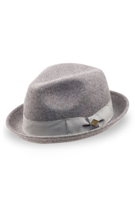 Goorin Bros Brothers Rude Boy Wool Fedora Hat - Grey-0