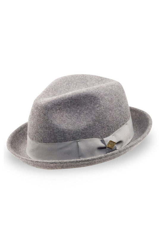 Goorin Bros Brothers Rude Boy Wool Fedora Hat - Grey-1
