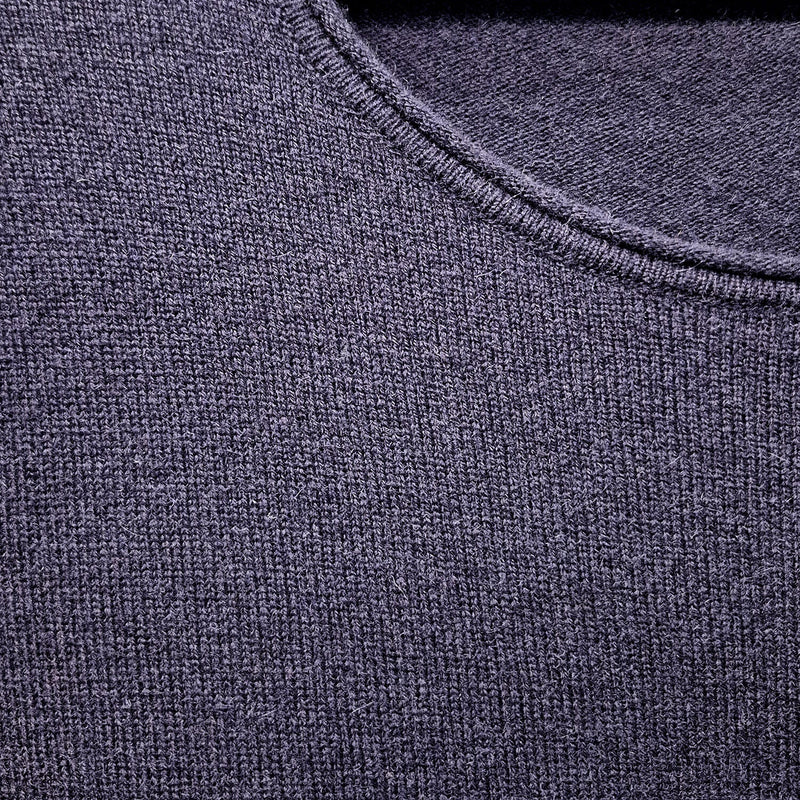 Load image into Gallery viewer, Luxury Cashmere Wool Pullover Jumper (Fine Knit) in Navy-4
