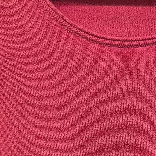 Luxury Cashmere Wool Pullover Jumper (Fine Knit) in Red-3