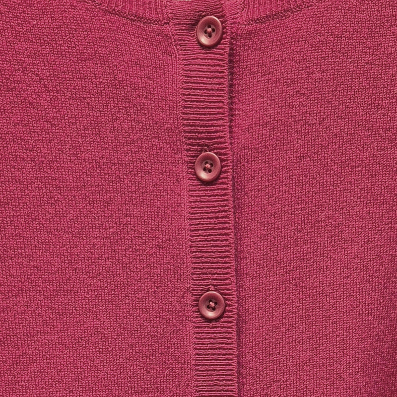 Load image into Gallery viewer, Luxury Cashmere Wool Fine Knit Button Cardigan (Regular Length) in Red-4
