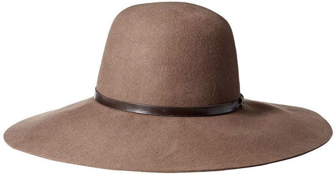 Goorin Brothers Womens Meadow Wool Felt Wide Brim Fedora Hat - Camel-0
