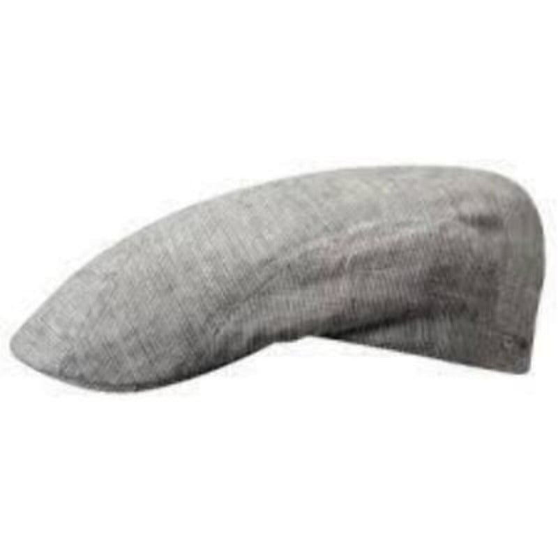 Load image into Gallery viewer, Stetson Mens Medison Linen Stripe Flat Cap Ivy Golf Hat - Grey-0
