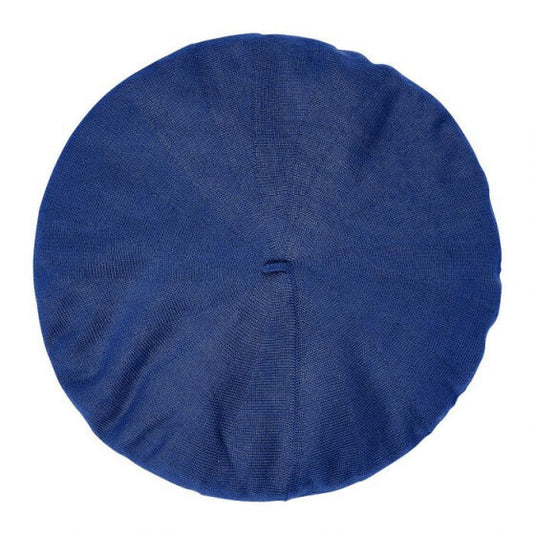 Authentic Unisex Summer Cotton Beret - Heritage by Laulhere in  Blue-2