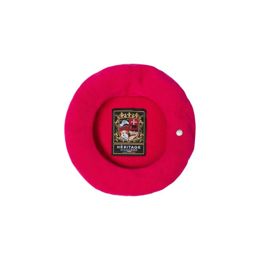 Laulhere Authentic Unisex Summer Cotton French Heritage Beret in Bright Rose-2