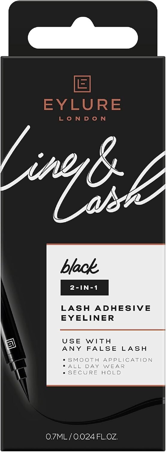 Load image into Gallery viewer, Eylure London 0.7ml Line and Lash Adhesive Eyeliner Black-0
