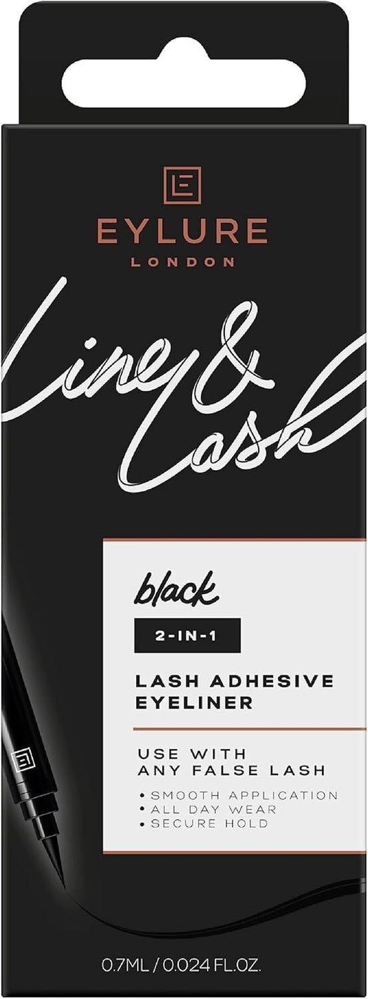Eylure London 0.7ml Line and Lash Adhesive Eyeliner Black-0