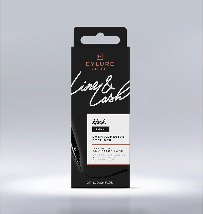Load image into Gallery viewer, Eylure London 0.7ml Line and Lash Adhesive Eyeliner Black-4
