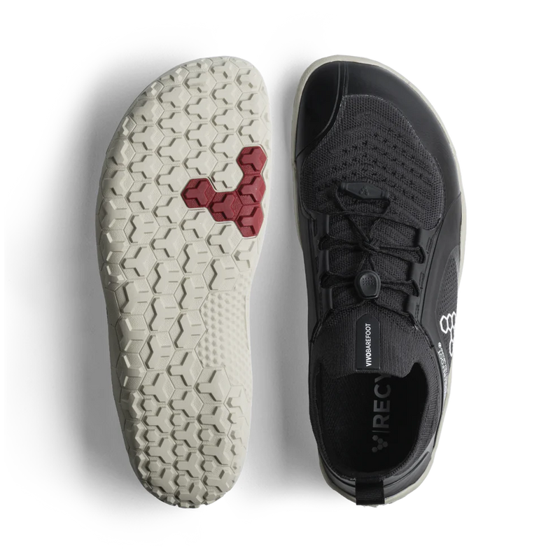 Load image into Gallery viewer, Vivobarefoot Primus Trail Knit Mens Obsidian/Sandstone
