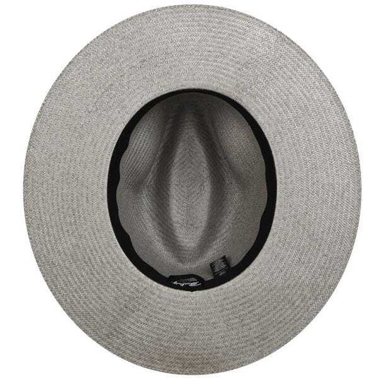 Bailey Mens Magness Straw Hat Panama Fedora Made in USA - Silver-3