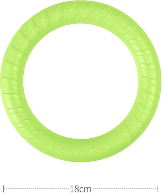 6x Medium 20cm Lightweight Dog Toy Chew Floating Training Ring for Chewers Pet-4