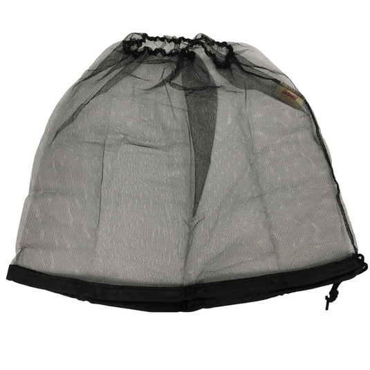 Deluxe MOSQUITO HAT NET Head Protector Bee Bug Mesh Mozzie Insect Fishing Fly - Black-2