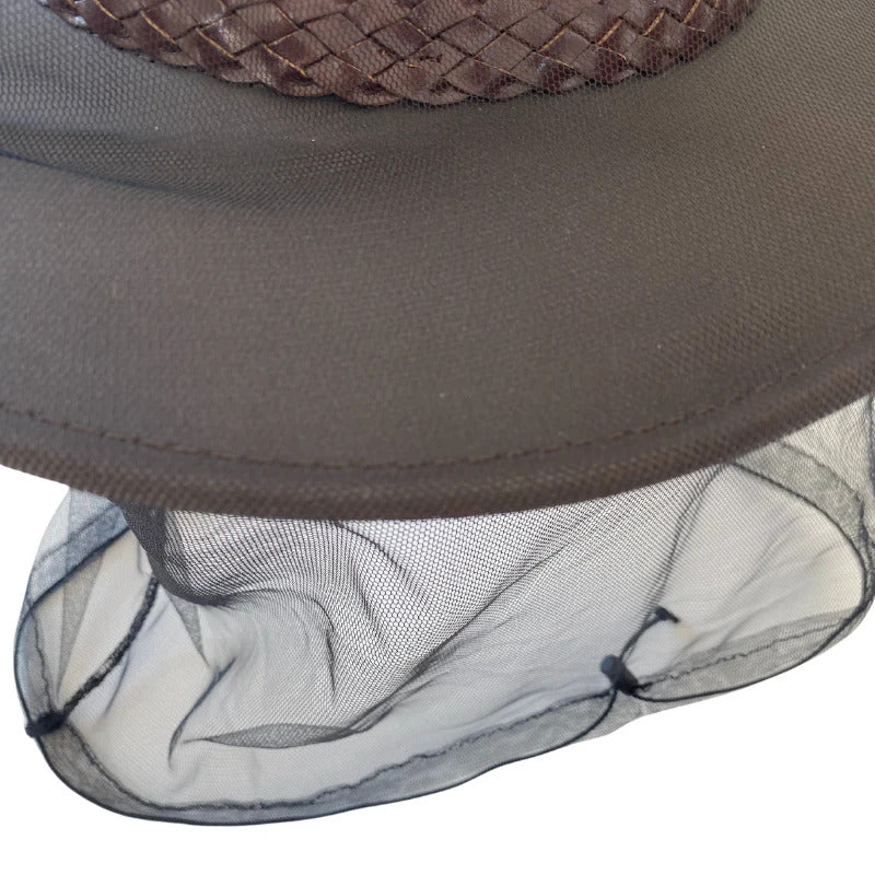 Load image into Gallery viewer, Deluxe MOSQUITO HAT NET Head Protector Bee Bug Mesh Mozzie Insect Fishing Fly - Black-4
