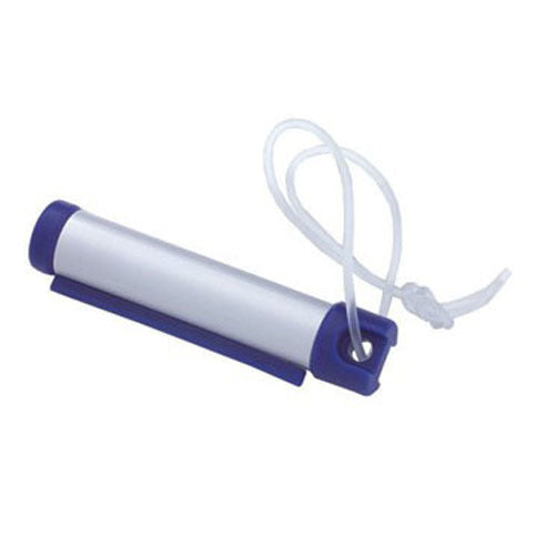 Load image into Gallery viewer, 6x Funky Luggage Cylinder Tag Rollout Label for Address Details - Silver/Blue-3
