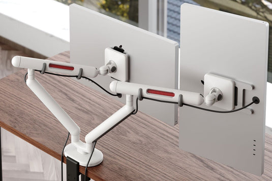 UFOU Kyber Monitor Arm Single Mount Bracket Heavy Duty Star Wars - White-3