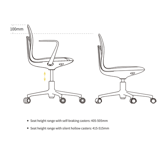 UFOU Joyin Tail Designer Ergonomic Chair - Flamingo-4