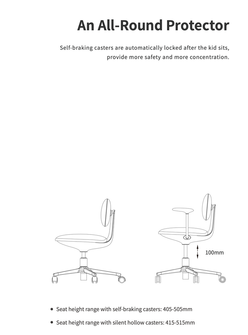 Load image into Gallery viewer, UFOU Joyin Childrens Designer Study Chair w/ Auto Brake Safety System - Kingbird-4
