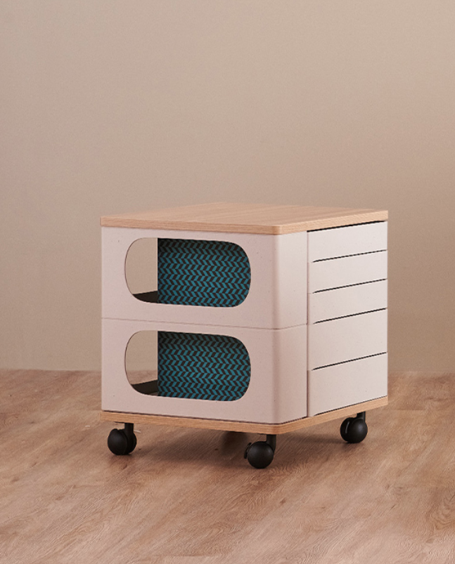 Load image into Gallery viewer, UFOU Fitin Helix Modular Storage Cabinet Unit (5 Revolving Doors)-4
