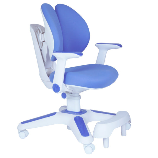 1x Ergonomic Study Chairs for Kids - Height Adjustable - Blue-0